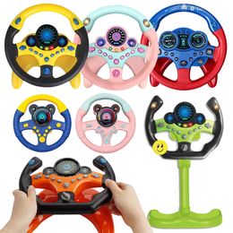 Simulación eléctrica Juguete del volante con niños con luz y sonido CO-PILOTO CAR CAR CAR SOLICITO Toy de juguete Regalo de juguete 231227