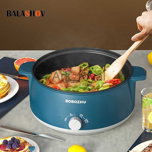 Sartenes eléctricas Olla arrocera eléctrica múltiple Sartén para estofado multifuncional Utensilios de cocina antiadherentes para cocina Oferta Multicooker Olla caliente Electrodomésticos 220V J230720