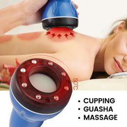 Électrique intelligent ventouses thérapie Massage vide canettes corps masseur Anti Cellulite ventouse physiothérapie pots Guasha graisse 240108