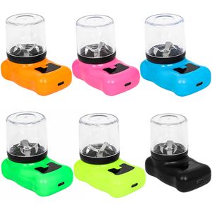 Elektrisch roken Kruidenslijpmachines Plastic Automatische USB-oplaadkabel Smash Spice Shredder Apparaat Muller Smart Portable Groothandel