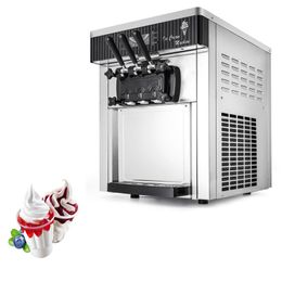 Elektrische Soft Serve Ice Cream Machine Volautomatische commerciële desktop Yoghurt Sweet Cone Makers 2200W