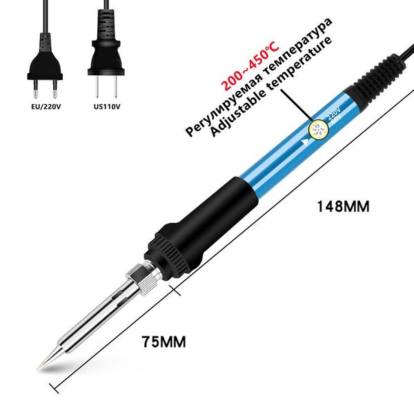 Herramientas de soldadura de planchas eléctricas herramientas de soldadura de mantenimiento interna de calefacción interna ajustable ajustable temperatura constante