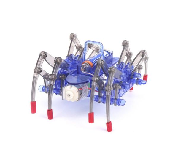 Robot araña eléctrico de juguete, tecnología para manualidades, pequeña producción, juguetes científicos para gatear, kits para niños, experimento científico, regalo de Navidad 7831107