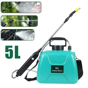 Elektrische spuit 5l Watering kan met spuitpistool automatische tuinplant USB oplaadbare irrigatiegereedschap 240429