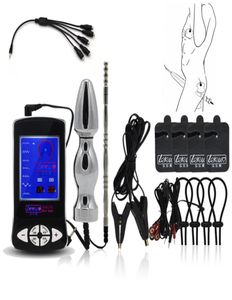 Toys de stimulation électrique Choc de bouchon anal anal plug plugle de poulet de poulet anneau de jambe de jambe de patte