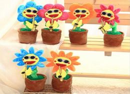 Sunflowers électriques Toy Bluetooth Connexion Musical Musical Simulation Enchante Fleur Danse Chante