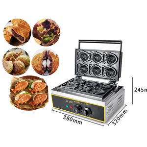 Elektrische Taiyaki Machine Ice Cream Cone Machine Japanse Visvormige Wafel Pan Maker Cake Baking Tools