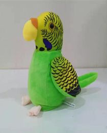 Elektrisch pratend papegaaispeeltje Schattig sprekend record herhaalt zwaaiende vleugels Elektronische vogel gevulde knuffel Geen Sh Kids Gift8694647