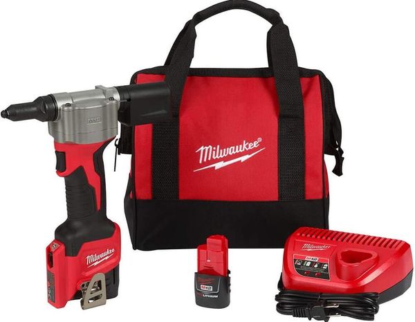 ELECTRIC TOOLS CORP 2550-22 Kit de herramientas de remachado M12 (2550-22)