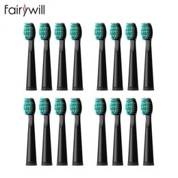 Elektrische tandenborstelhoofden vervangende borstel geschikt voor Fairywill 507 508 917 959 551 2303 Tandenborstels 16pcs4 Pack 240418