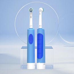 Elektrische tandenborstel Roterende ronde kop Volwassen zachte haren Inductie Automatische heren- en dameskoppelset Compatibel met Oraby 240329