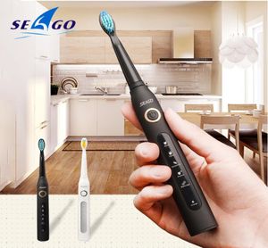 Elektrische tandenborstel Wave Oplaadbaar Topkwaliteit Smart Chip Opzetborstel Vervangbaar Whitening Gezond Beste cadeau!C181126017912265