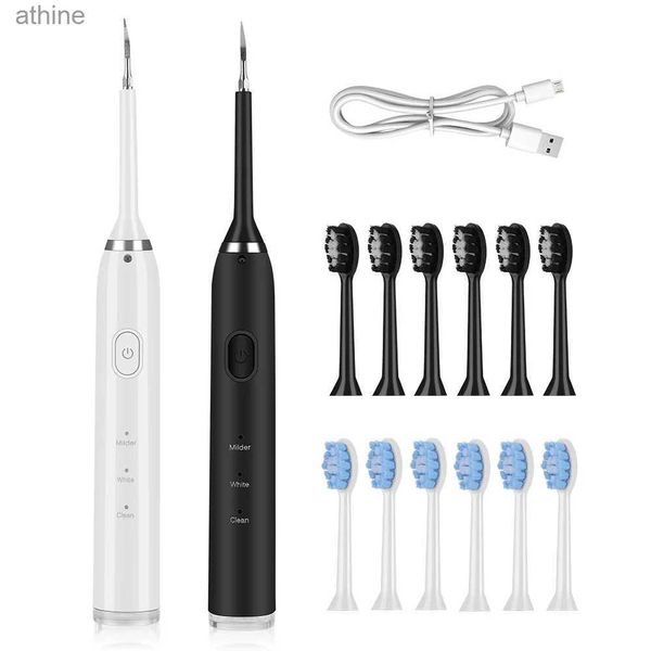 Cepillos de dientes eléctricos Cabezales de repuesto Cepillo de dientes Removedor de sarro Limpieza Cuidado bucal Cepillo de dientes Dispositivo de blanqueamiento Hogar Sonic Dental Scaler YQ240124