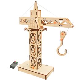 Tower Crane Model Kids Science Toy STEM Technology Gadget Diy 3D Puzzle Learning Educational Toys for Children