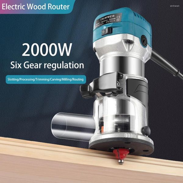 Trimmer électrique Bénéfice de jailling Machine à main Trimmers Wood Edge Router Home Tools 2000W 220V 40000RPM