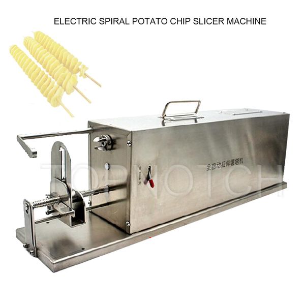 Machine de découpe de pommes de terre à torsion électrique, coupe-Spud en spirale