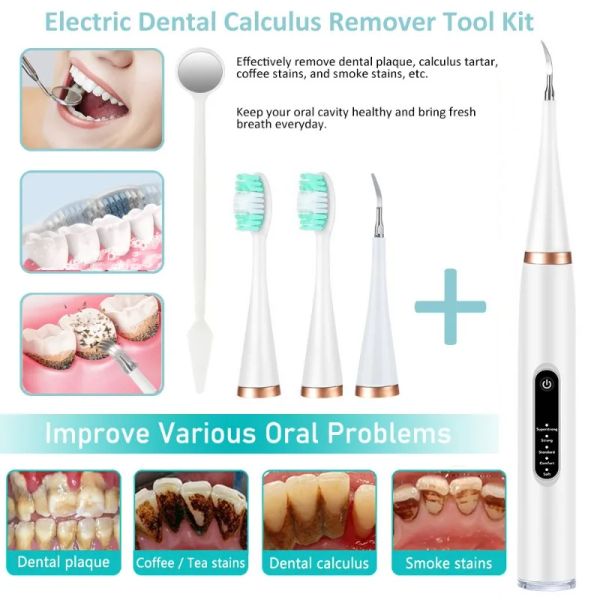 Electric Ultrasonic Dents Nettoyer dentaire Scalmer Dental Tooth Calcul Calculs Tartar Remover oral Irrigator Dent Whiteing Tool