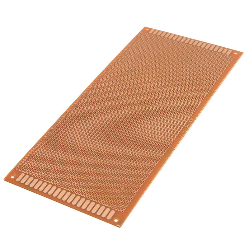 Unidad eléctrica, 10cm x 22cm, papel de prototipos de cobre de un solo lado, placa de prueba de circuito impreso PCB, prototipo de placa de prueba