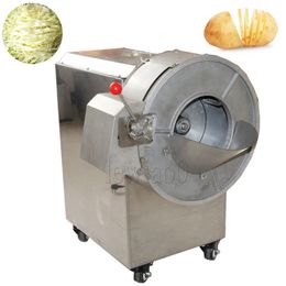 Elektrische groenten snijmachine kool chili aardappel uiengesneden machine commerciële automatische groentesnijder