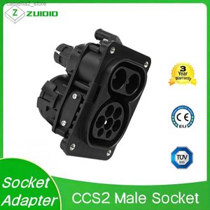 Accessoires voor elektrische voertuigen CCS 2 COMBO EVSE PHEV Elektrische auto zijlaadaansluiting Adapter CCS2 EV-opladerconnector 150A DC 9-pins voor CCS 2 Type 2 voertuig Q231113