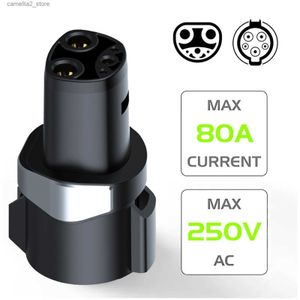 Accessoires pour véhicules électriques Adaptateur de charge de véhicule électrique Type 1 J1772 vers Tesla Tpc pour Tesla modèle 3 Y X S pour connecteur de chargeur EV pour chargement de voiture Q231113