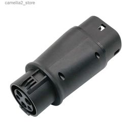 Accessoires voor elektrische voertuigen EV-accessoires Oplaadadapter voor elektrische voertuigen 16A 32A SAE J1772-connector EVSE-autolader Type 1 naar Type2 EV-adapter Q231113