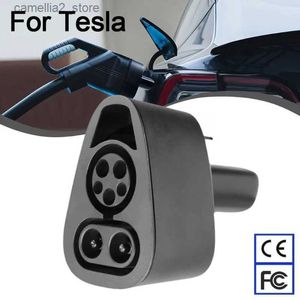 Accesorios para vehículos eléctricos para Tesla Model 3/S/X/Y CCS 1 Adaptador de carga rápida Hasta 250KW Cargador de CC Combo Adaptador de cargador de vehículo eléctrico Q231113