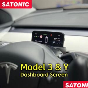 Accessoires voor elektrische voertuigen Y 3 Smart Dashboard Cluster Instrument LCD Digitale informatiedisplayer voor Tesla Modely/ Model3 Dhoue