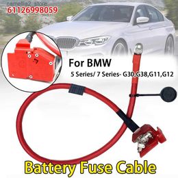 Accessoires voor elektrische voertuigen NIEUWE auto-accessoires 80 cm positieve zekeringkabel voor BMW 5 7-serie G30 G38 G11 G12 positieve terminal batterijkabel 61126998059 Q231113