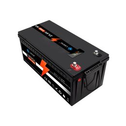 Batteries de véhicules électriques Batterie au lithium Lifepo4 24V 100Ah avec affichage de la tension BMS adapté aux bateaux, chariots de golf, chariots élévateurs solaires en Oto3U