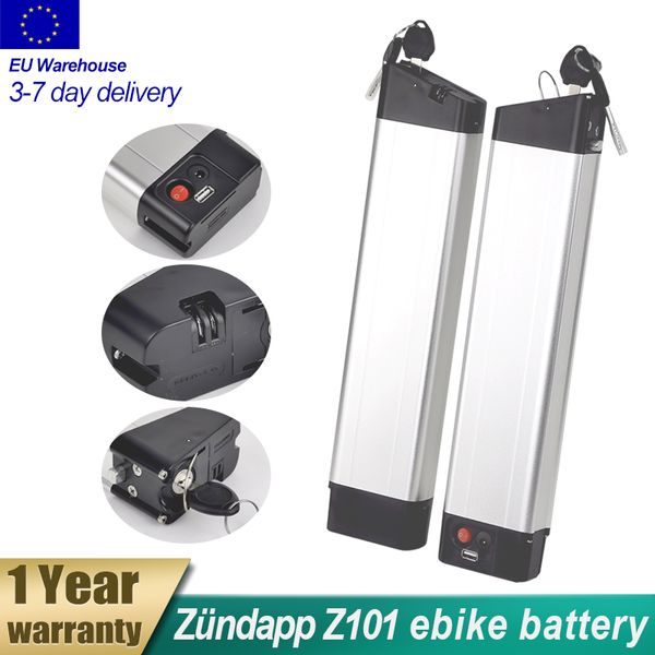 Batterie au lithium pour véhicule électrique 36V 8ah 10,5ah e-bike akku pour Zundapp Z101 vélo électrique pliant 250W 350W 500W