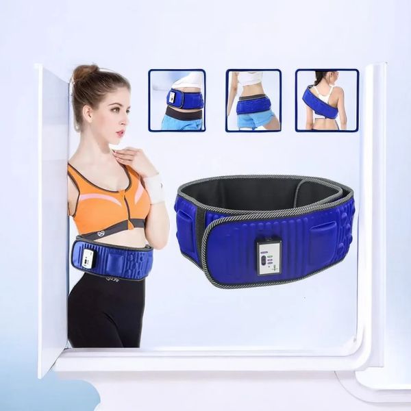 Masajera de fitness de cinturón de adelgazamiento vibrante eléctrico Máquina adelgazante Perdida Peso Grasa Ardiente Ardor del músculo abdominal Terrena de entrenador de cintura 240426