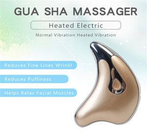 Massage des vibrations électriques Soins du visage Guasha Outils grattant le visage V Face Face Skin Skining Anti Rinkle Machine4041411