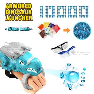 Glove de lanceur de dinosaures à bombe à eau électrique avec 1000 balles pour les enfants de tir dans un jeu de jardin gardien Toy garçon cadeau d'été 240402