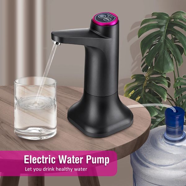 Pompe à gallon d'eau électrique 19 litres Gala de distributeur automatique pour bouteille L Tap pulvérisateur USB rechargeable 240424