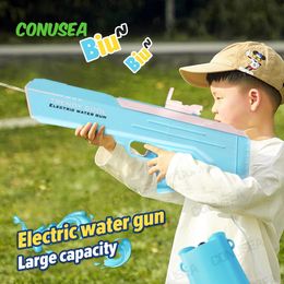 Gun à eau électrique pistolet à eau automatique Pistolet à eau de grande capacité pour les adultes enfants Summer Beach Toy Boys 240418