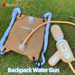 Elektrisch waterpistool Kinderlingen Geschenk zachte verpakking WATERBAK WATERSPUN GEWELDERDE LENS Summer Splash met rugzak buiten feestspeelgoed 240509