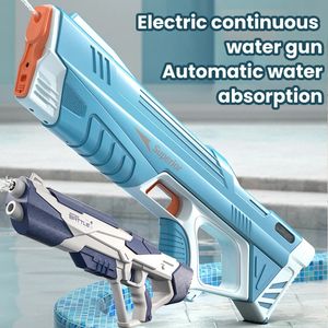 Elektrisch waterpistool Volledig automatisch pistool Schietspeelgoedabsorptie Burst Beach Outdoor Fight Toys for Kids Adult 240415