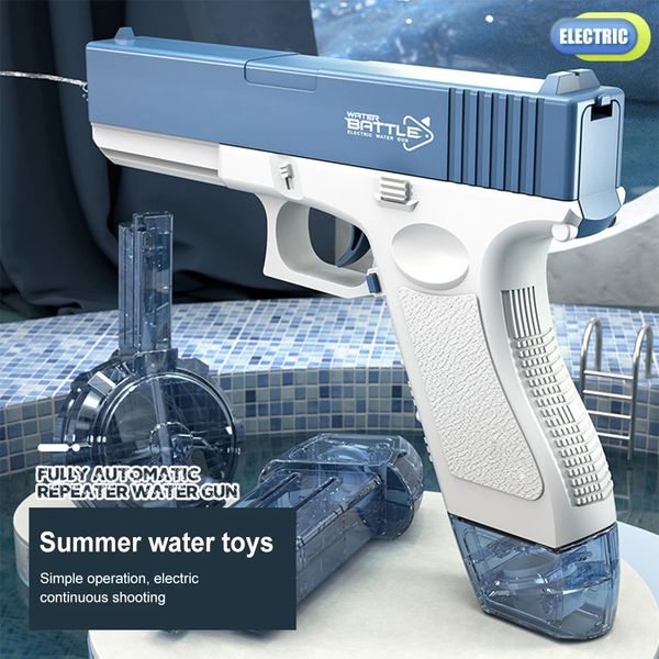 Pignon d'eau électrique jouet d'eau extérieur piscine plage aquatique grande capacité automatique pistolet à eau d'espace continu 240510