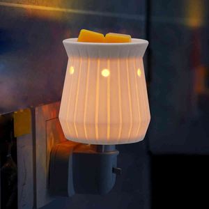 Elektrische Wax Melt Warmer Ceramic Aroma Diffuser Lamp Olie Burner Nachtlampje en Thuis Geur voor kantoren Slaapkamer Spa