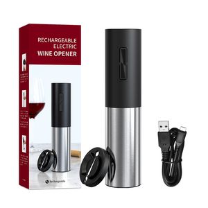 Ouvre-bouteille de vin électrique type-c, Rechargeable par Micro-USB, tire-bouchon automatique avec coupe-feuille, ouvre-bouteille réutilisable et facile à transporter