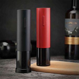Elektrische wijnopener Oplaadbare automatische kurkentrekker Creatieve wijnflesopener met USB -oplaadkabelpak voor thuisgebruik 210326