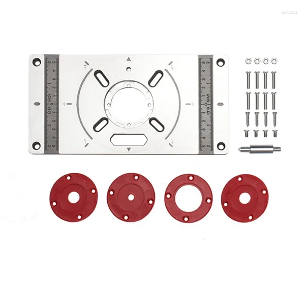 Placa de mesa de inserto de molinería de madera eléctrica para el tablero universal para bancos de carpintería de carpintería.