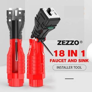 Electric Wrench 18 in 1 Faucet Sink Installer Water Pipe Spanner Toilet End Basin Bottom Drain Tube Repair Remove Bathroom Kitchen Tool 230510