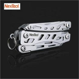 Elektrische sleutel Nextool mini vlaggenschip 10 in 1 Multi Functional Folding EDC Handschroevendraaier tang flesopener voor buiten 230510