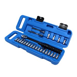 Electric Wrench Torque Set 1/4" 2-24Nm BikeAllen Key Tool Socket Spanner Cycling Bicycle Repair Kit 230510