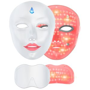 Masque électrique coloré pour le visage et le cou, cosmétique électrique à 7 longueurs d'onde LED, lumière biologique pour le photorajeunissement