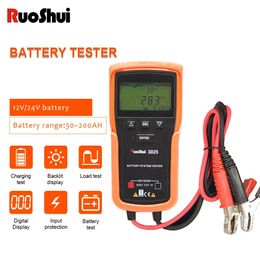 Instruments électriques 12 V 24 V batterie de voiture analyseur de système électrique testeur de batterie de moto Ruoshui 3025