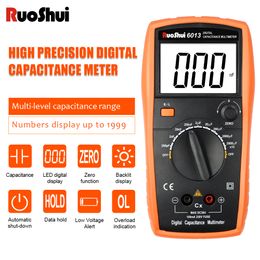 Elektrische instrumenten RUOSHUI 6013/6243 Digitale LC -meter Capaciteit Weerstand Multimeter Digitale handheld met 20000UF Display Inductantie Test LCR