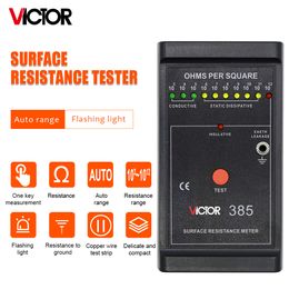 Instruments électriques VICTOR 385 testeur de résistance de terre numérique compteur de résistance de Surface norme ASTM